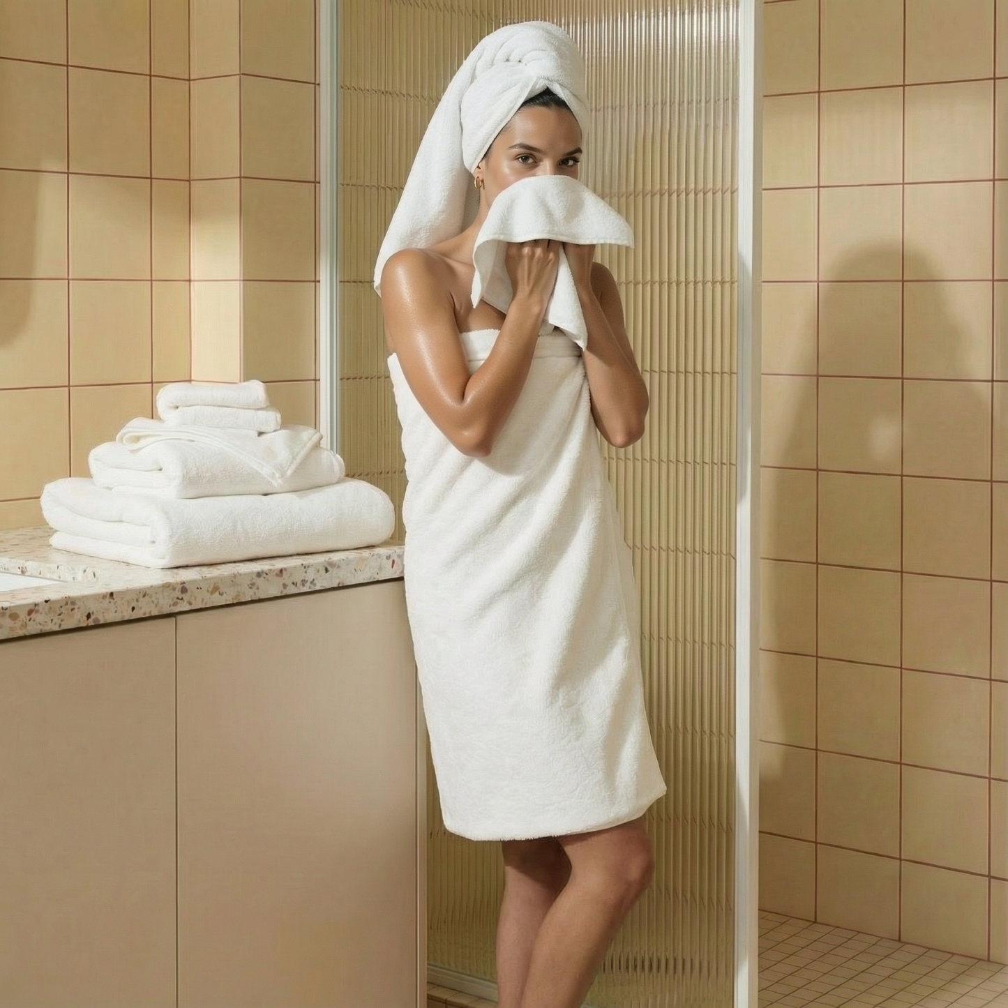 Ultraplush Australian Cotton Towels - White Family Set (Set of 12 with Bath Towels) - Home - Bath