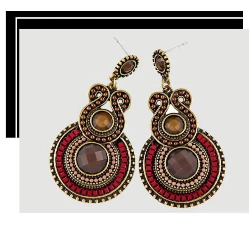 Cameron Earrings- Red