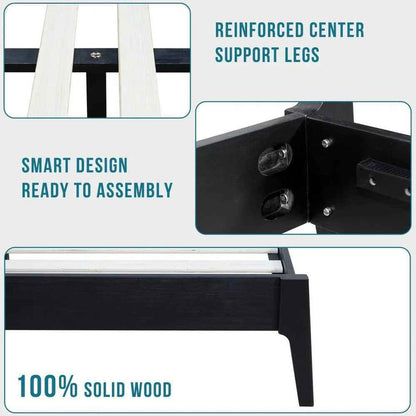Callisto Solid Wood Bed Frame - - Bed Frame