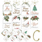 48Pcs AuroTrends Christmas Gift Tags with Strings - Tags with String 48Pcs - gift tags