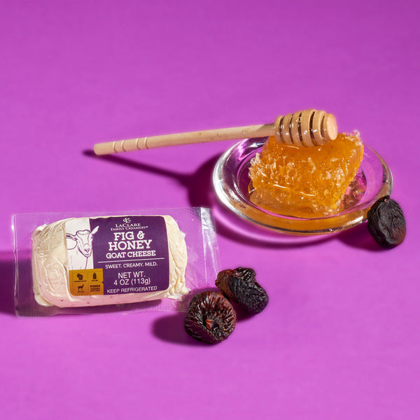 LaClare Fig & Honey Goat Cheese- Keystone Cheese- {{Product type}}