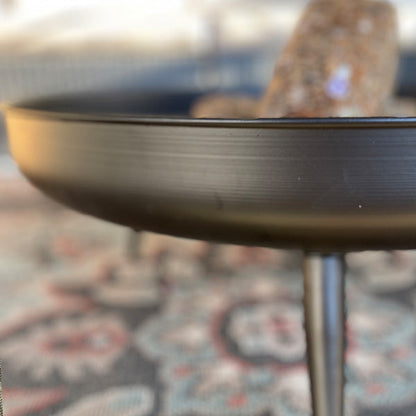 Raised Metal Fire Pit Bowl - -