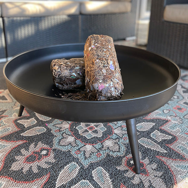 Raised Metal Fire Pit Bowl - -
