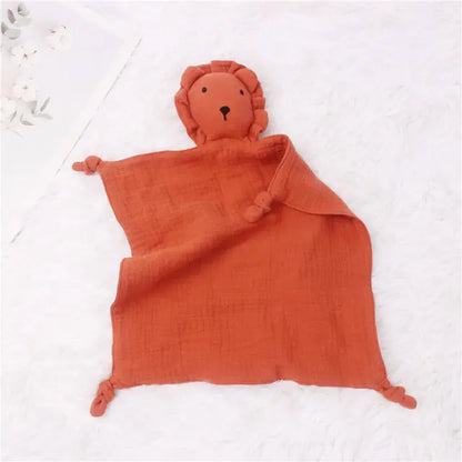 Baby Cotton Muslin Comforter Blanket Red Lion