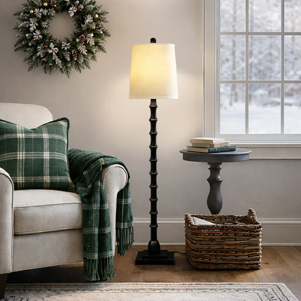 Modern Scalloped Base Floor Lamp - - Sale