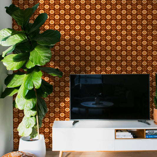 Marigold Wallpaper - Peel & Stick LUXE - Wallpaper