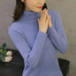 Long Sleeve Slim Fit Knitted Turtleneck Sweater - Kia Day Design