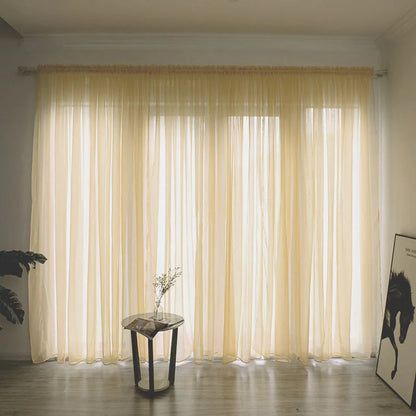 Solid Color Gauze Curtains - Kia Day Design