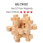 3D Wooden Brain Teaser Game - Kia Day Design