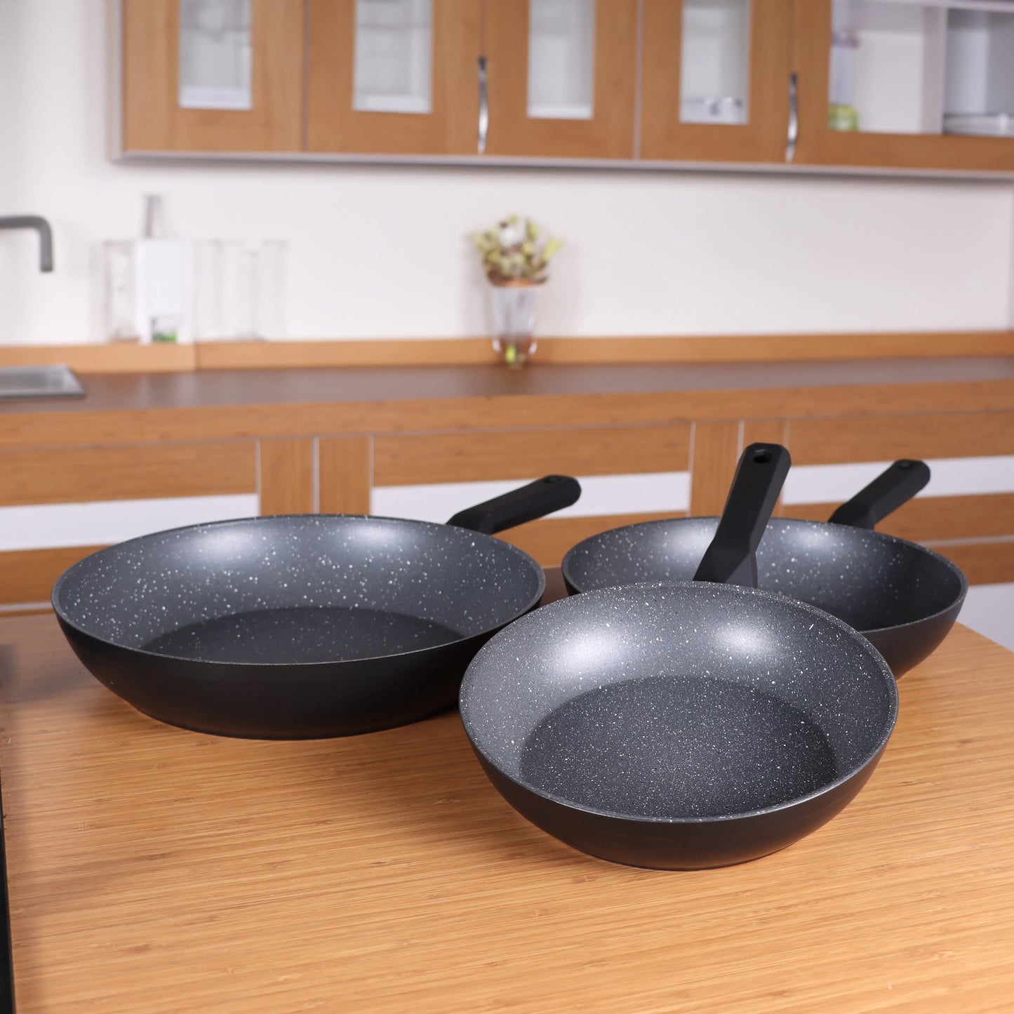 Serenk Excellence 3 Pieces Granite Pan Set