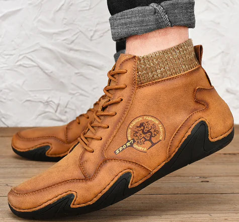 Leather Sports Socks Shoes - Kia Day Design