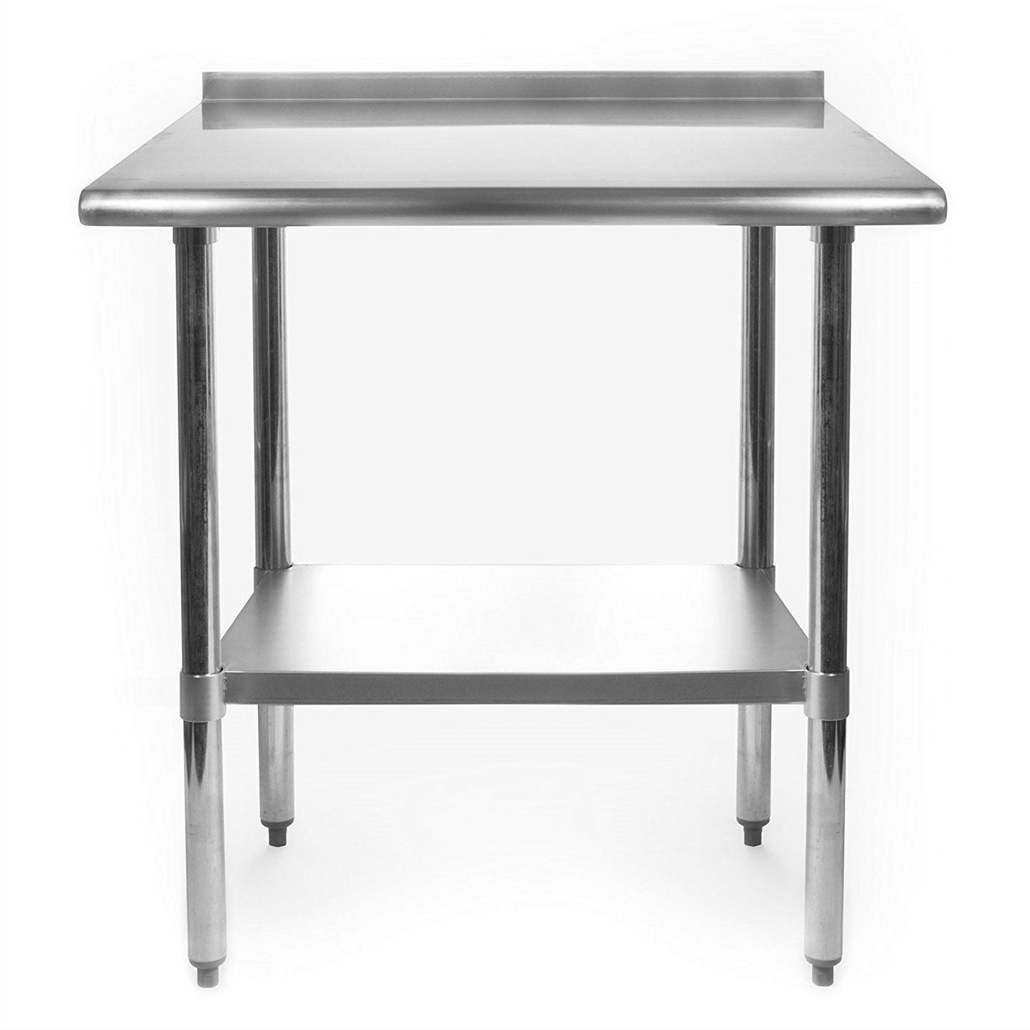 Heavy Duty 30 x 24 inch Stainless Steel Restaurant Kitchen Prep Work Table with Backsplash - - Kitchen > Utility Tables & Workbenches