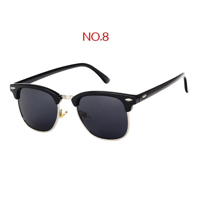 Classic Brand Designer Vintage Square Sun Glasses