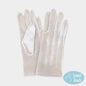 Solid Velvet Feel Smart Touch Gloves - Beige - Gloves