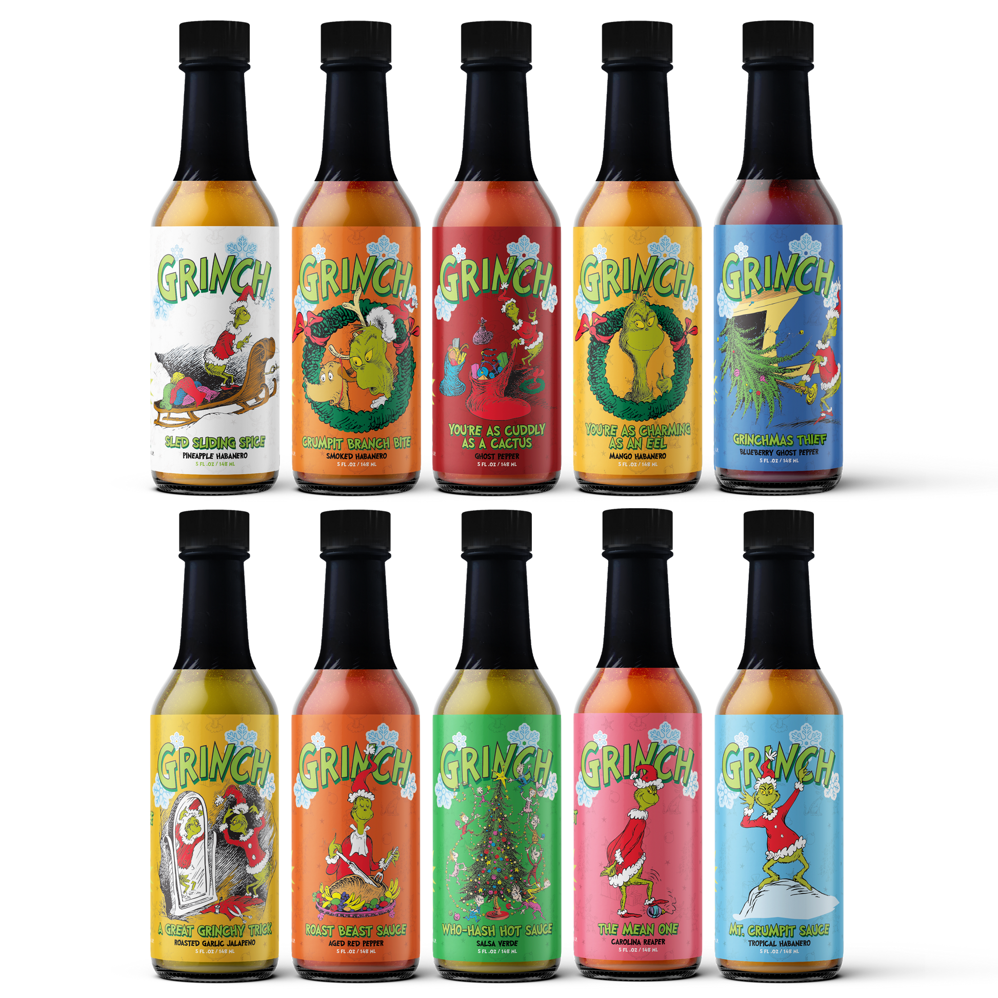 Grinch Hot Sauce 10-Pack - - Hot Sauce