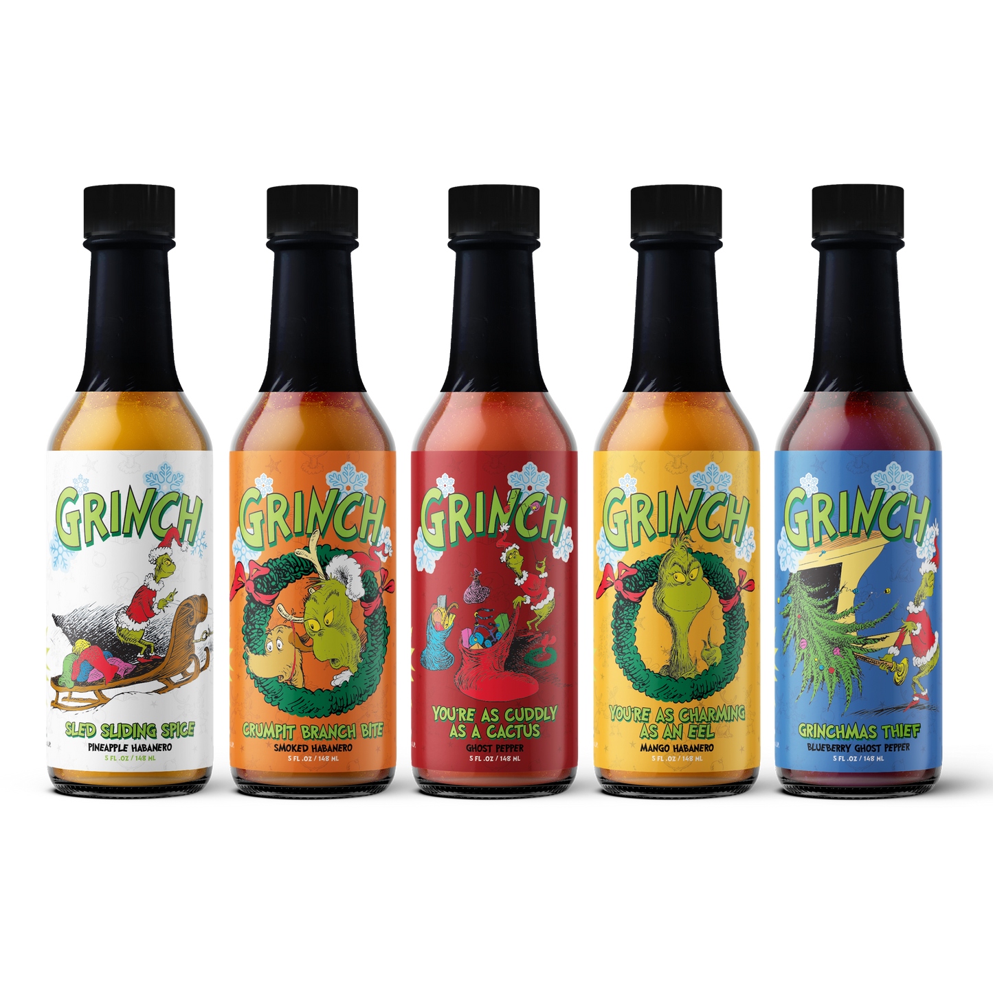 Grinch Hot Sauce 5-Pack : Series 2 - - Hot Sauce