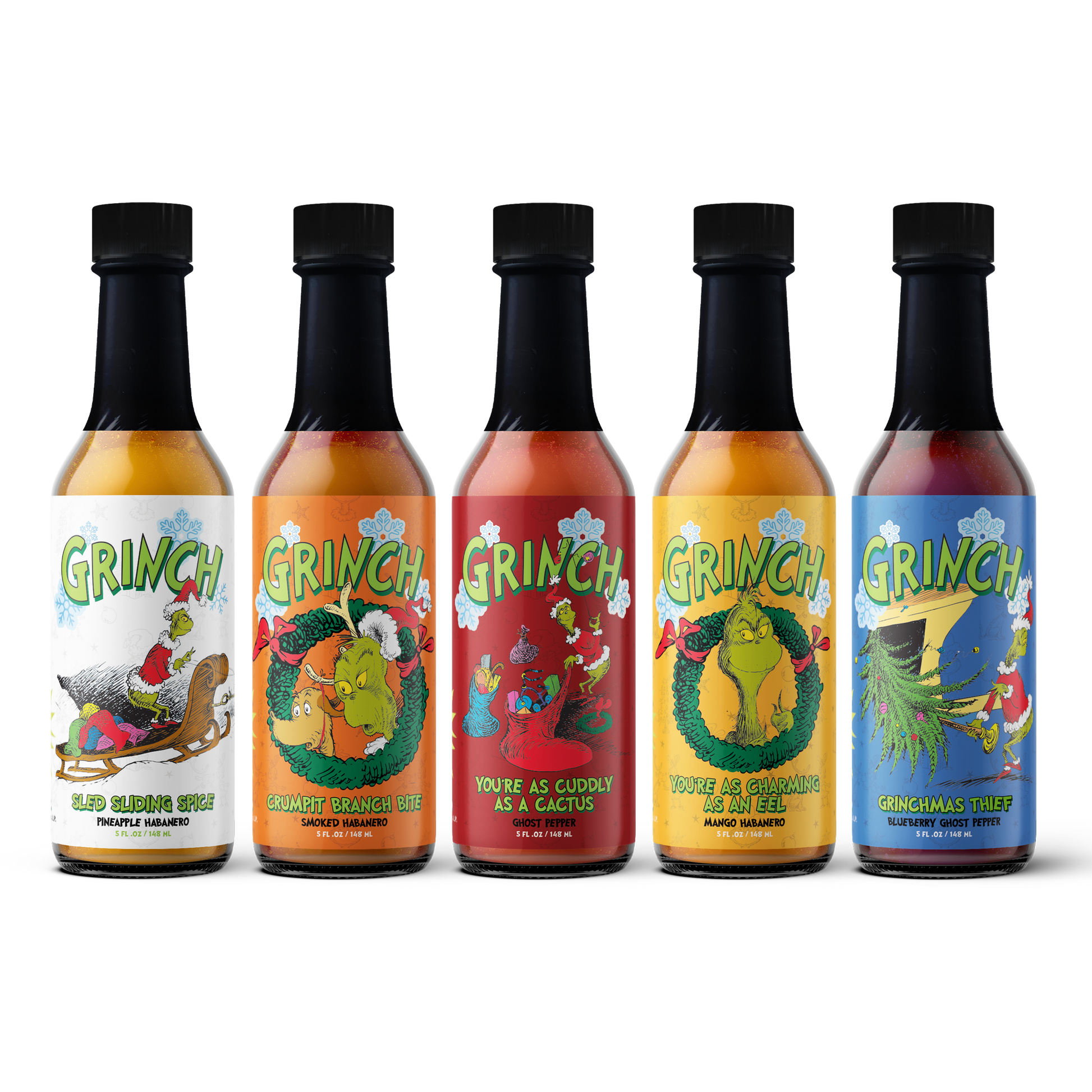 Grinch Hot Sauce 5-Pack : Series 2 - - Hot Sauce