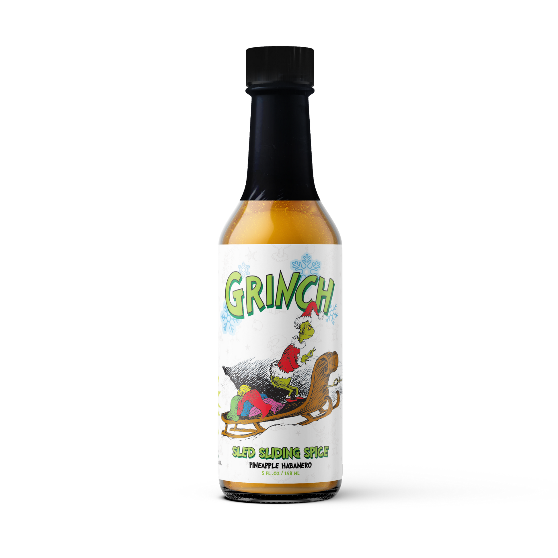 Grinch Sled Sliding Spice : Pineapple Habanero - - Hot Sauce