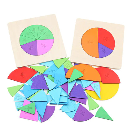 Montessori Mathematics Fraction Board Kia Day Design