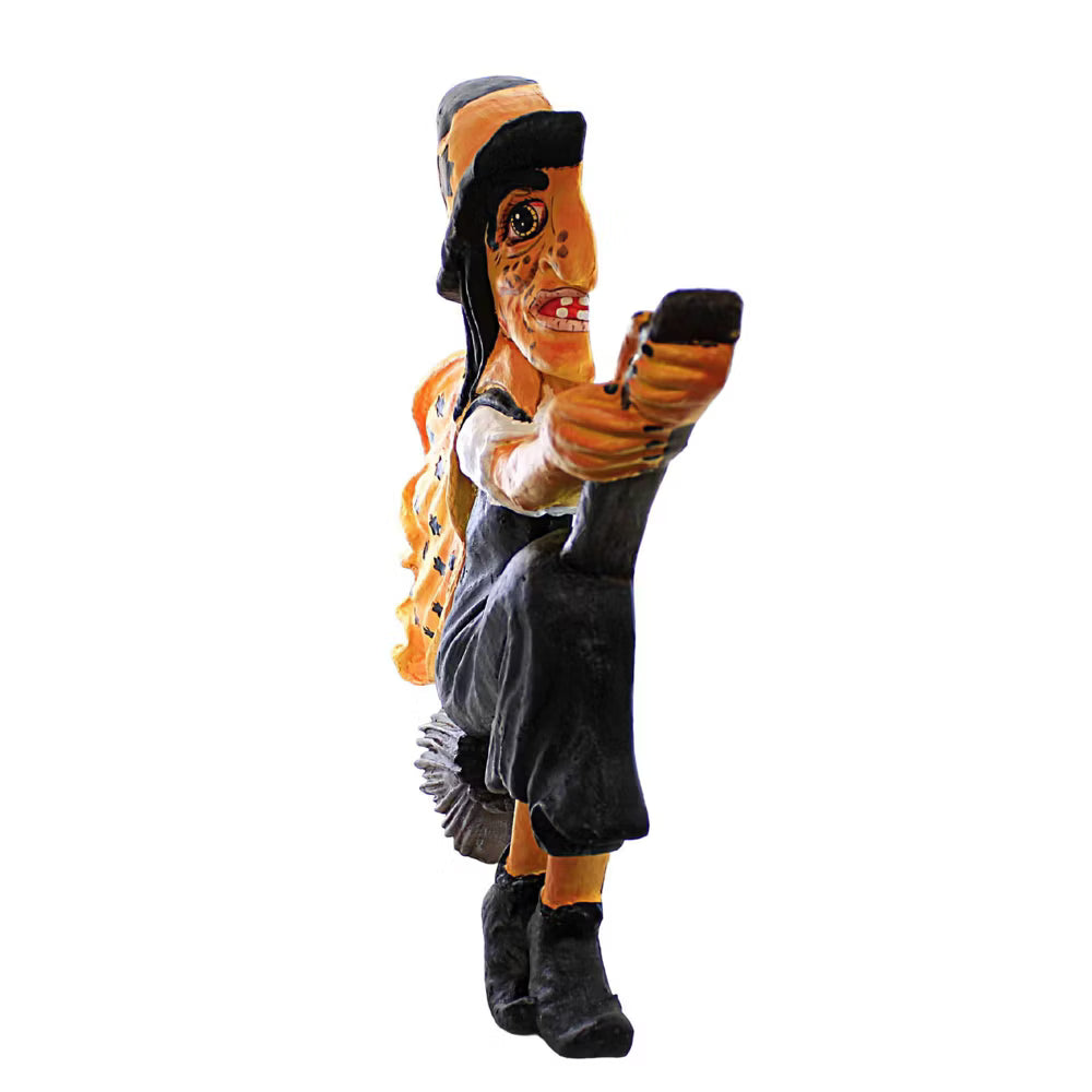 Retro Halloween Paper Mache Witch Wall Decor - - Fall & Halloween