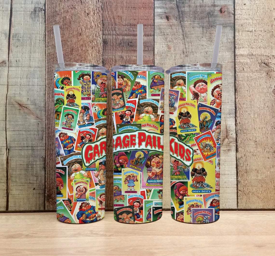 Garbage Pail Kids 20 oz Skinny Tumbler - - Tumbler
