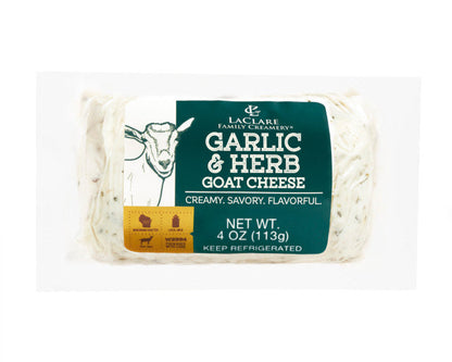 LaClare Garlic & Herb Goat Cheese- Keystone Cheese- {{Product type}}