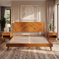 Gazelle Platform Bed Frame - Caramel - Bed Frame
