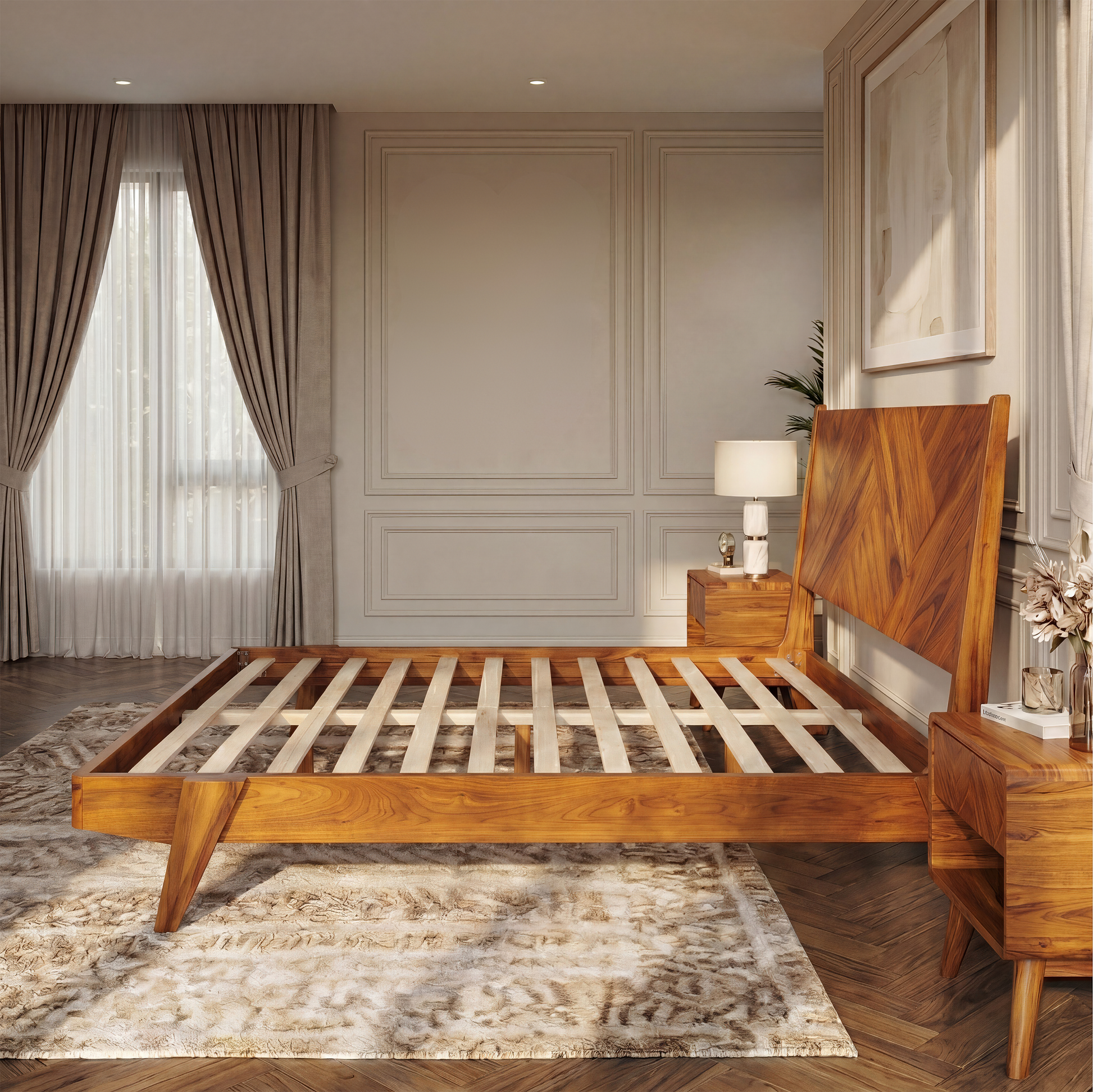 Gazelle Platform Bed Frame - - Bed Frame