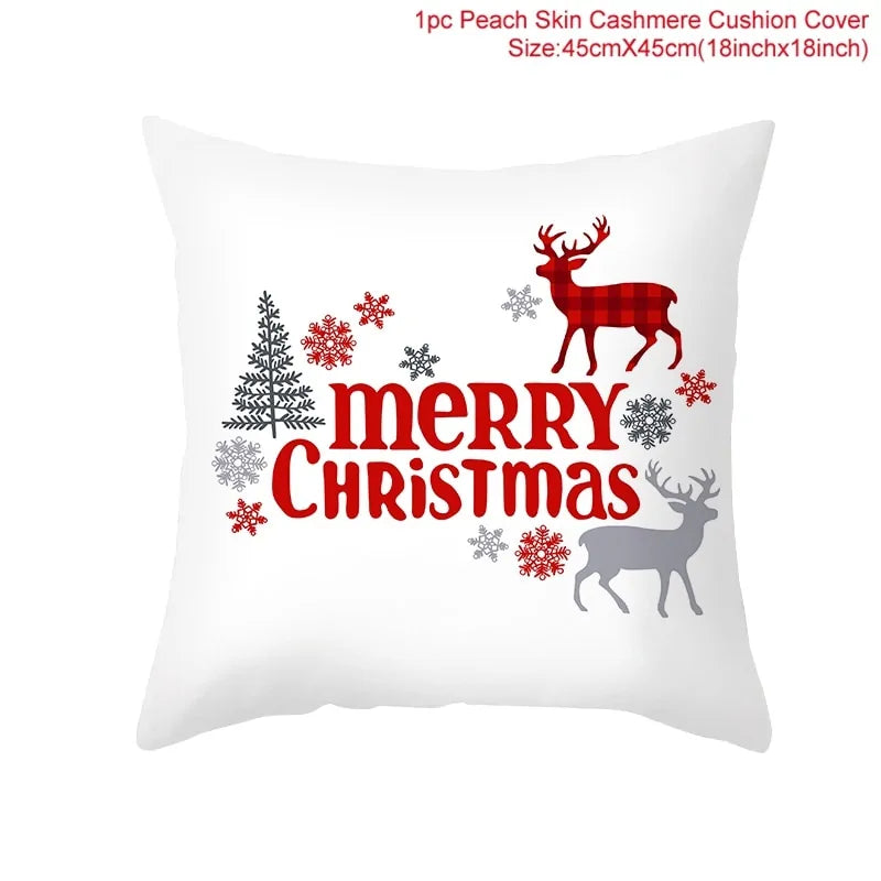 Cartoon Christmas Pillow Cover Kia Day Design