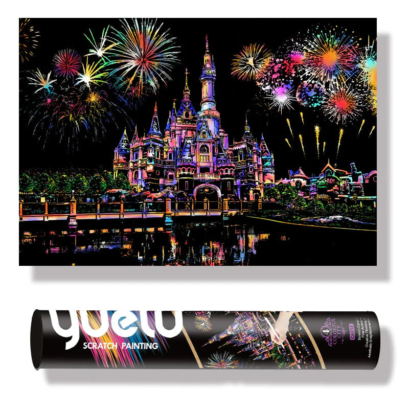 UrbanGlow Scratch Painting Kia Day Design