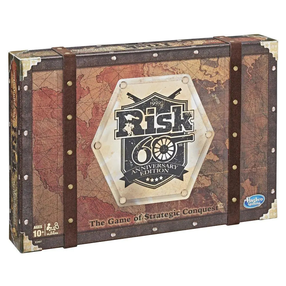 Hasbro Gaming Risk 60th Anniversary Edition Family Board Game - - game