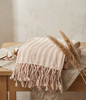 Girit Salmon Cotton Linen Towel - - Towels