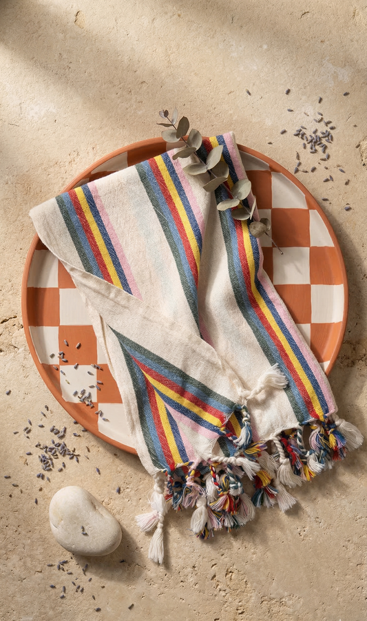 Kayisi Cotton Linen Towel - - Towels