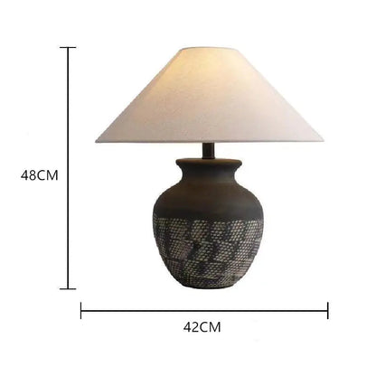 Zhongshan Ceramic Table Lamp - Vintage Japanese Style Kia Day Design
