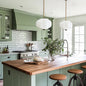 Handcrafted Bulbous Milk Glass Pendant - - Whats trending