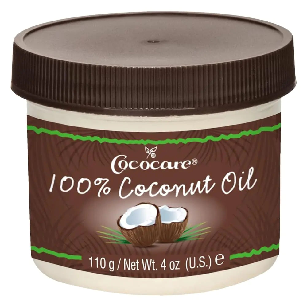 Cococare 100% Pure Coconut Oil - All Natural Coconut Oil for Skin and Hair 4 oz - 2 Pack