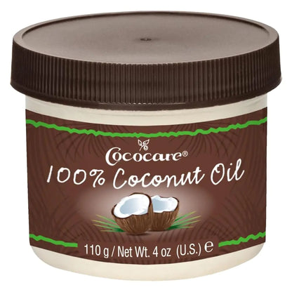 Cococare 100% Pure Coconut Oil - All Natural Coconut Oil for Skin and Hair 4 oz - 2 Pack