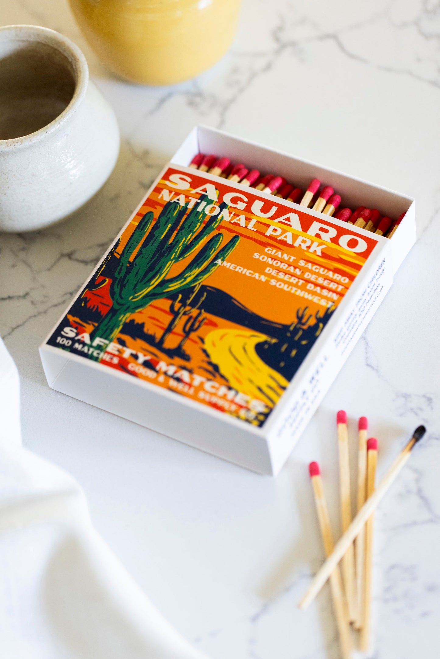 Saguaro Vintage National Park Cabin Matches - -