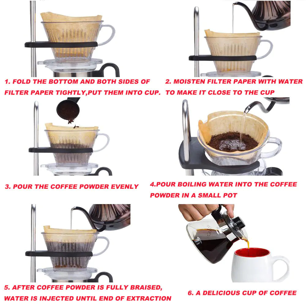 Coffee Pot with Drip Filter and Manual Grinder Kia Day Design