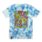 Killer Acid Mushroom Blue Tie Dye T Shirt- Grassroots California- {{Product type}}