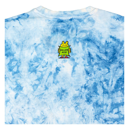 Killer Acid Mushroom Blue Tie Dye T Shirt- Grassroots California- {{Product type}}