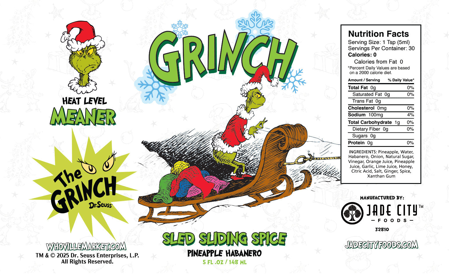 Grinch Hot Sauce 10-Pack - - Hot Sauce