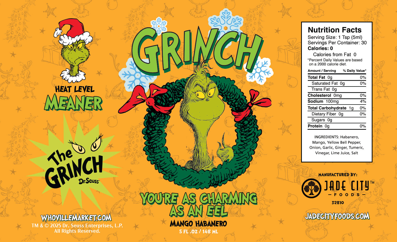 Grinch Hot Sauce 10-Pack - - Hot Sauce