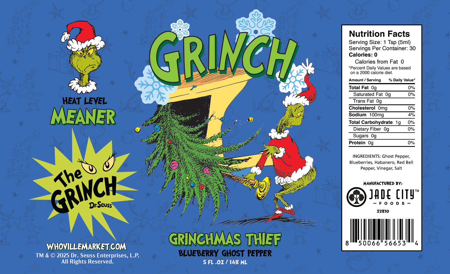 Grinch Grinchmas Thief : Blueberry Ghost - - Hot Sauce