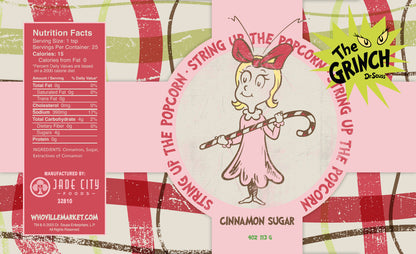 Grinch String Up the Popcorn : Cinnamon Sugar - - Seasoning