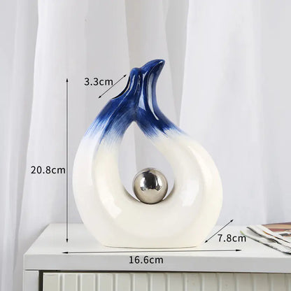 Decorative Shaped Ceramic Vases - Kia Day Design