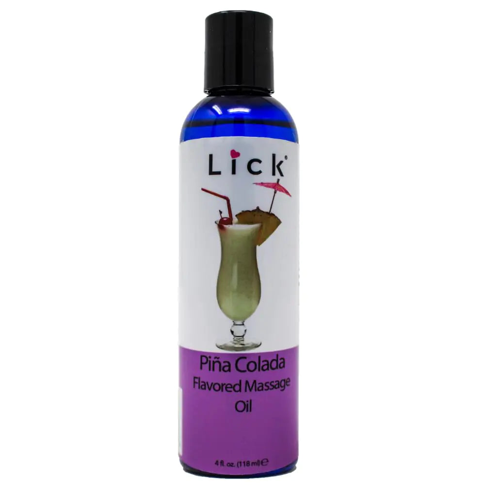 Lick Pina Colada Escape Edible Massage Oil - - oil
