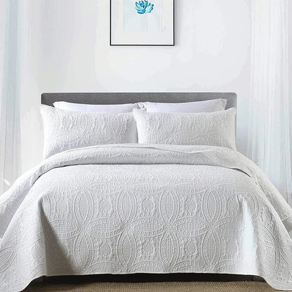 Organic Quilt Bedspread White adult