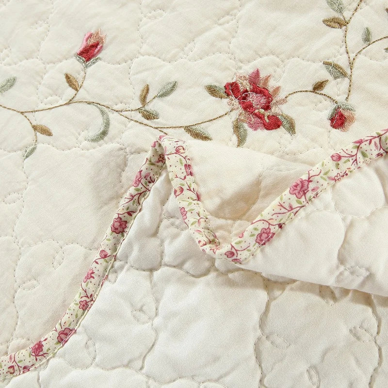 Bamboo Organic Cotton Embroidered Bedspreads