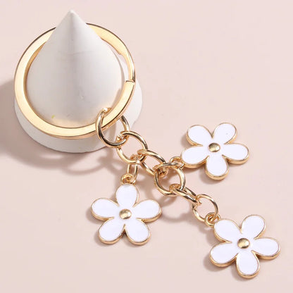 Enamel Keychain Sakura Flower Key Ring Kia Day Design